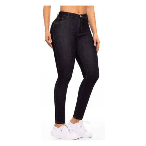 Jeans Vaquero Skinny Mujer Súper Elástico Colombiano Ajuste Ligeramente Pequeño
