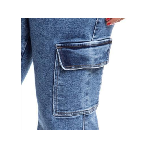 Vaquero Jeans Cargo Mujer Colombiano Súper Elástico Denim Alta Calidad
