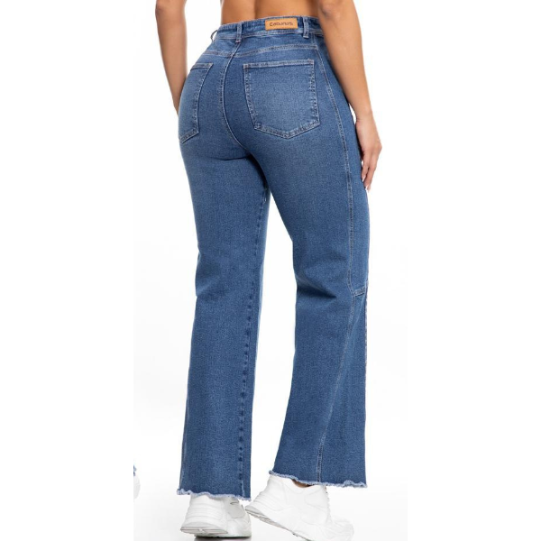 Vaquero Mujer Recto con Tachas Jeans Colombianos