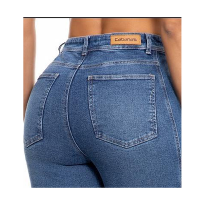 Vaquero Mujer Recto con Tachas Jeans Colombianos